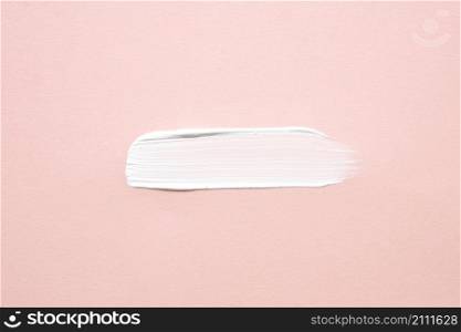 stroke white paint pink