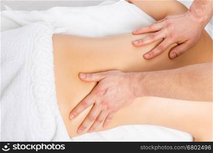 stroking and stretching the classic back massage
