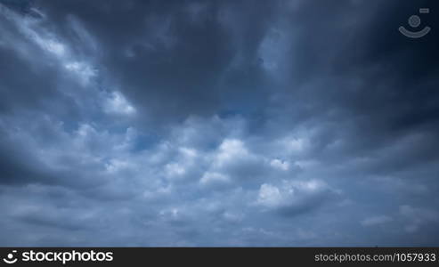 Strom & rainy cloud sky