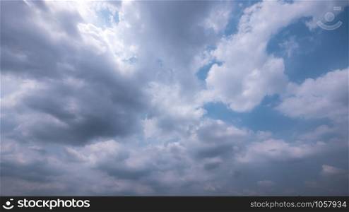 Strom & rainy cloud sky