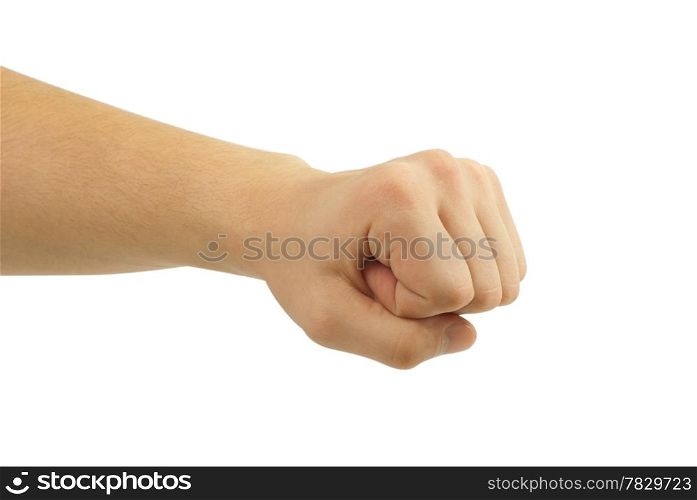 Strong boy fist hand