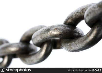 Strong chain. Short depth-of-field.
