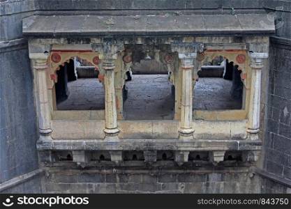 Structure at Bara Mota chi Vihir, Ancient stepwell at Limb Village, Satara, Maharashtra, India