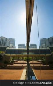 Structure in front of buildings, Miami, Florida, USA