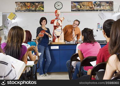 Student Giving Presentation in Science Class