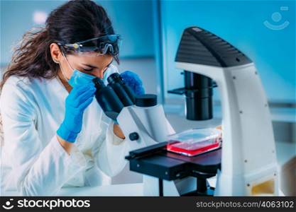Student in Laboratory