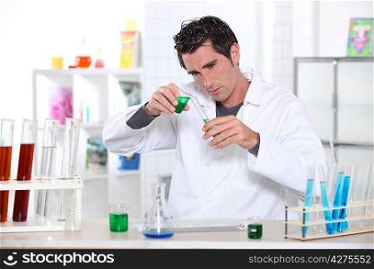 Student in laboratory