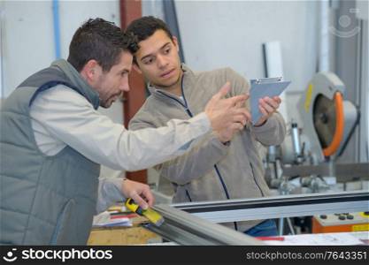 student in woodwork training course