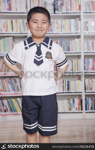 Student Wearing School Uniform