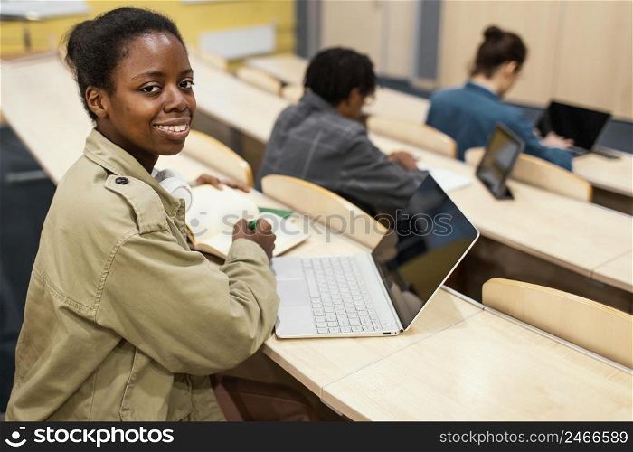 students attending university class 2