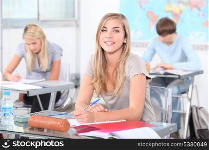 Students in class