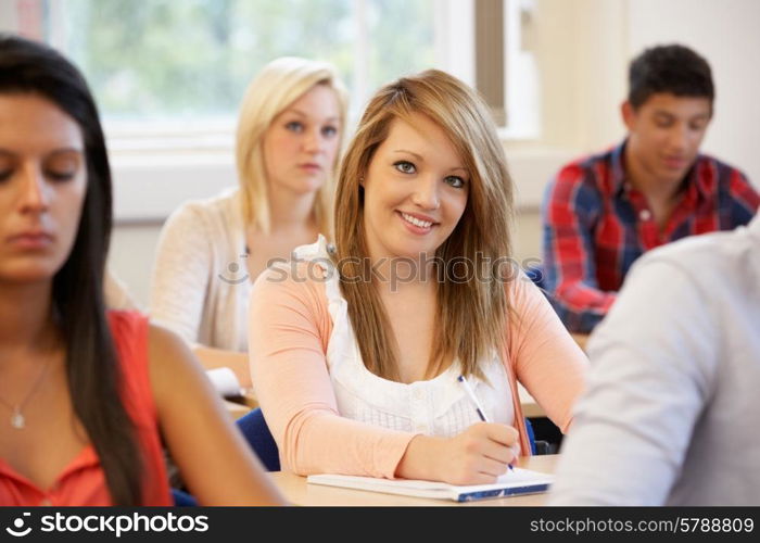 Students in class