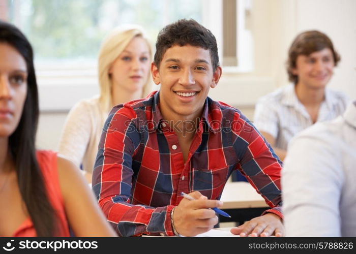 Students in class