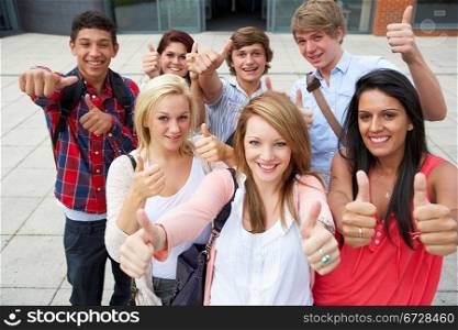 Students outside college