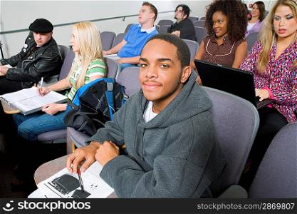 Students Sitting in Lecture Hall