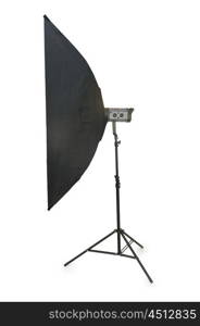 Studio lighting isolated on the white background