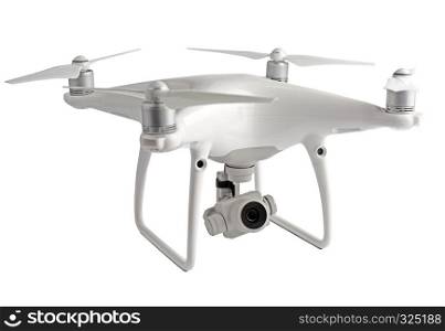 Studio photo of drone on white background