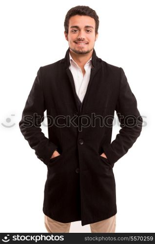 Studio picture of a handsome young football coach