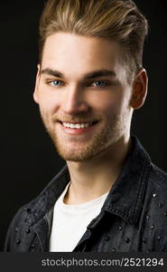 Studio portrait of a young fashion man