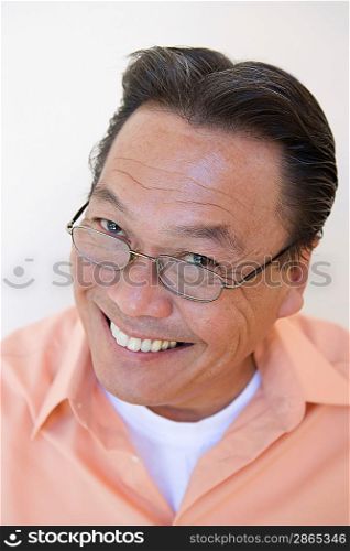 Studio portrait of man smiling