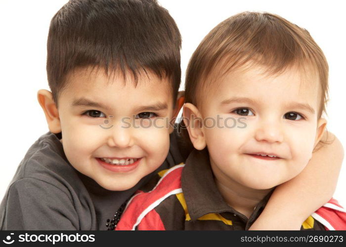 Studio Portrait Of Young Brothers