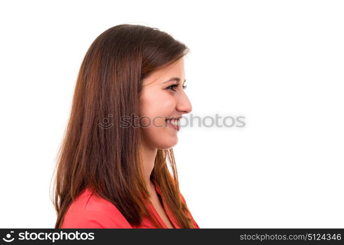 Studio shot of a beautiful young casual woman