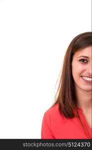 Studio shot of a beautiful young casual woman