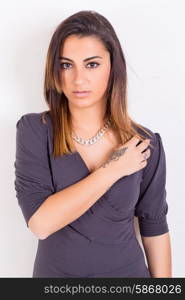 Studio shot of a beautiful young casual woman