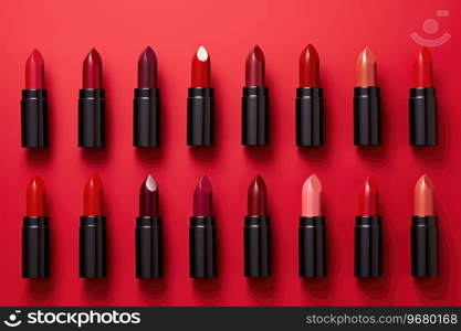 Studio shot of assortment lipsticks.. Studio shot of assortment lipsticks