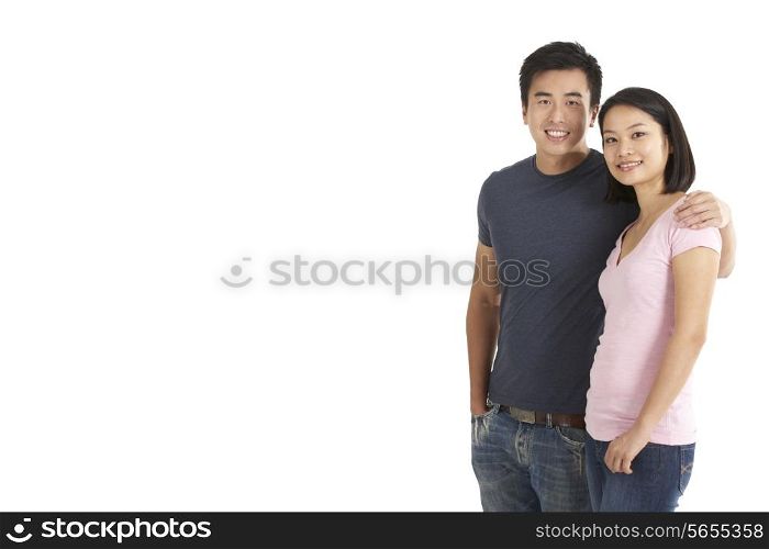 Studio Shot Of Chinese Couple