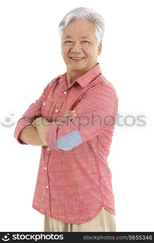 Studio Shot Of Chinese Senior Man