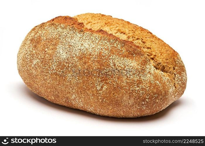 Studio shot of Loaf of bread isolated on a white background. High quality photo. Studio shot of Loaf of bread isolated on a white background