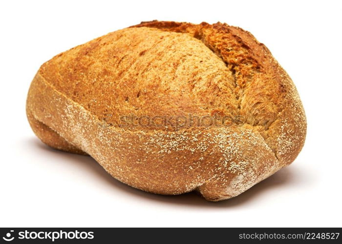 Studio shot of Loaf of bread isolated on a white background. High quality photo. Studio shot of Loaf of bread isolated on a white background