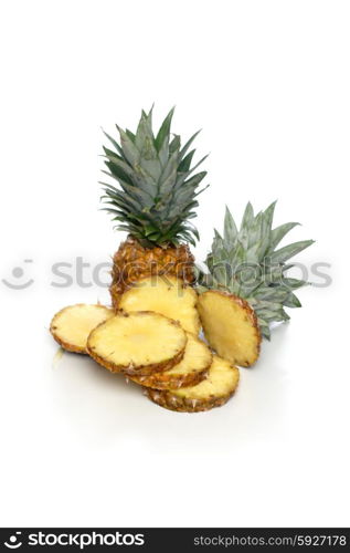 Studio shot of pineapple on white background