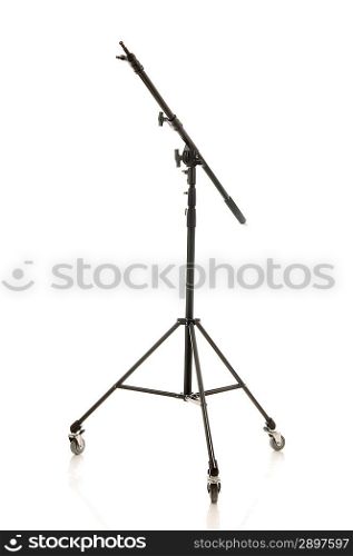 Studio stand isolated over white