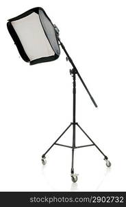 Studio stand isolated over white