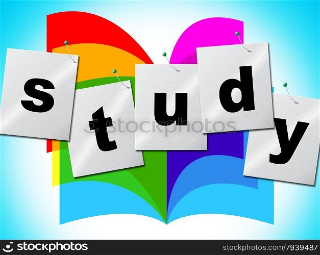 Study Education Showing School Studying And Training