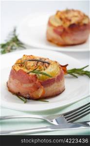 stuffed onion with bacon