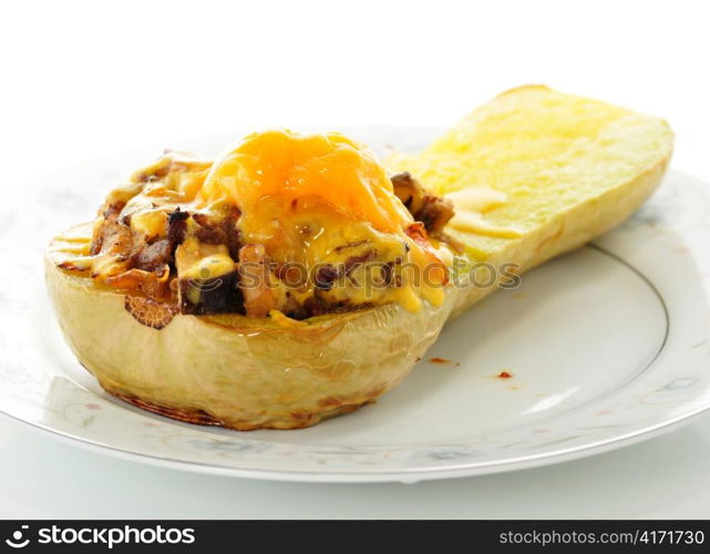 stuffed squash with cheese