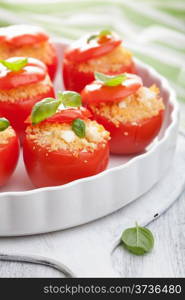 stuffed tomatoes with couscous and feta