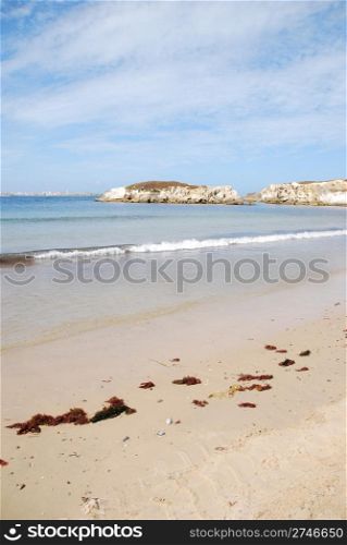 stunning and famous beach in Baleal, Portugal
