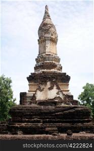 Stupa in Chedi Chet Thaew, Si Satchanalai, Thailand