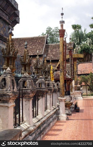 Stupa in wat Phra That Lampang Luang, Thailand