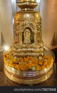 Stupa inside Golden mount in Bangkok, Thailand
