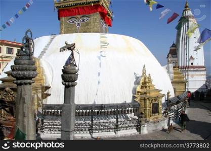 Stupa Swayambhunath in Kathmandu, Nepal