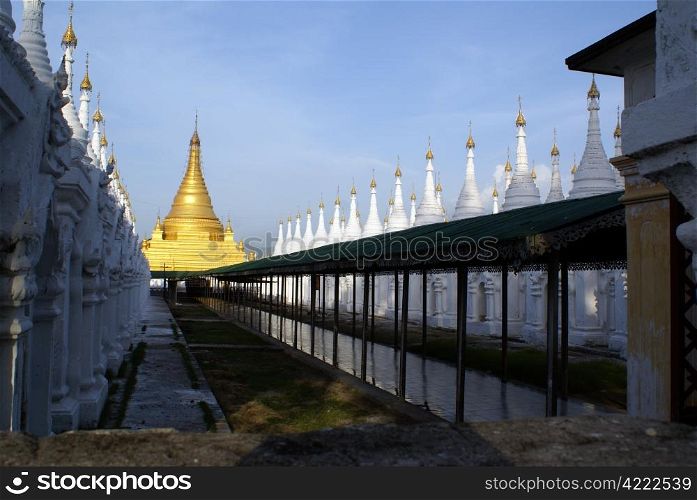 Stupas in Sandamani Paya, Mandalay, Myanmar