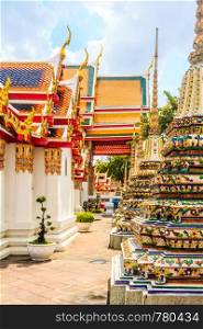 Stupas in Wat Pho, Bangkok, Thailand