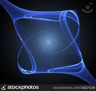 Style design background. Blue abstract shape. Computer generated this image