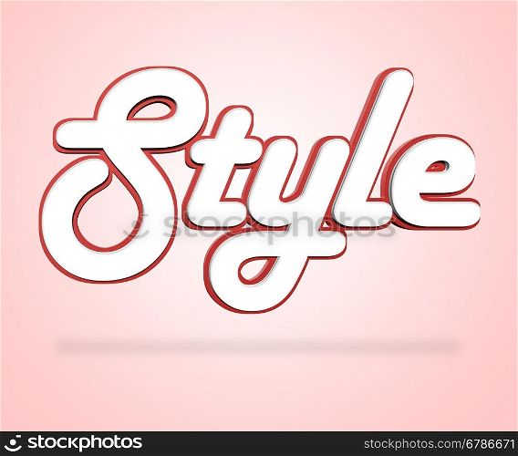 Style Word Indicating Beautiful Elegant And Glamorous