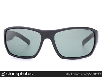 Stylish black sunglasses isolated on white background cutout